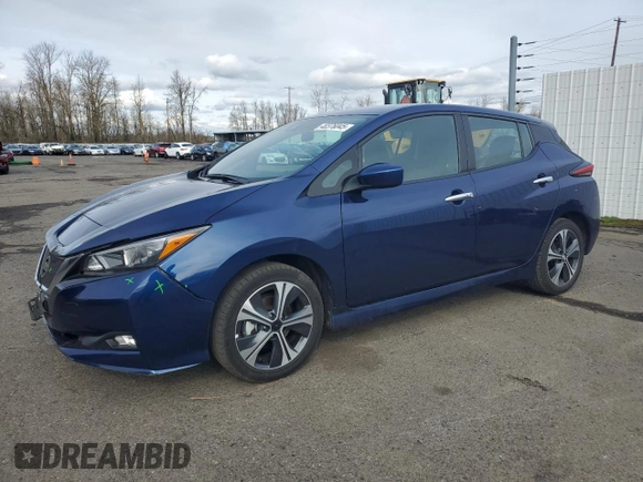 2020 Nissan LEAF SV Plus with VIN 1N4BZ1CP9LC306331, listed as a Copart auction lot 48376045 with 40,984 mi miles and Salvage Title. Bid and sale history available at DreamBid. Image 1.