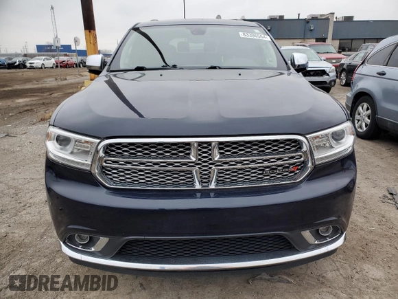 2017 Dodge Durango Citadel with VIN 1C4RDJEG8HC814558, listed as a Copart auction lot 83306564 with 103,361 mi miles and Clean Title. Bid and sale history available at carsss.com. Image 5.