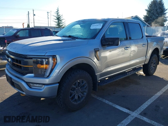 2023 Ford F-150 XL with VIN 1FTEW1E87PFA92353, listed as a IAAI auction lot 41418058 with 13,668 mi miles. Bid and sale history available at carsss.com. Image 2.