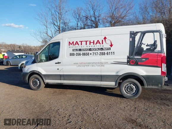 2021 Ford Transit Cargo with VIN 1FTBR1C82MKA66713, listed as a IAAI auction lot 41479187 with 50,415 mi miles and . Bid and sale history available at DreamBid. Image 15.