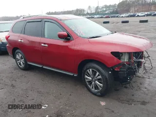 2018 Nissan Pathfinder S with VIN 5N1DR2MM9JC659447, listed as a IAAI auction lot 41467584 with 156,006 mi miles and . Bid and sale history available at DreamBid. Image 1.