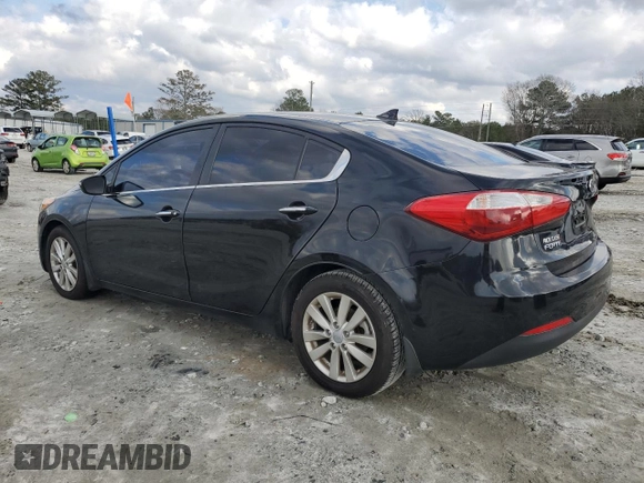 2014 Kia Forte EX with VIN KNAFX4A85E5128260, listed as a Copart auction lot 44041325 with 143,998 mi miles and Salvage Title. Bid and sale history available at carsss.com. Image 2.