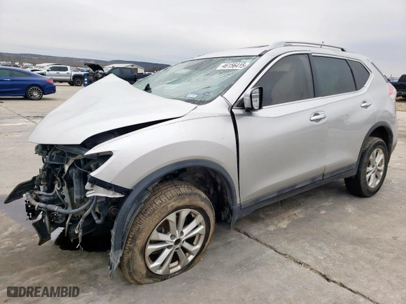 2015 Nissan Rogue SL with VIN 5N1AT2MV1FC893683, listed as a Copart auction lot 46156415 with 0 mi miles and Salvage Title. Bid and sale history available at carsss.com. Image 1.