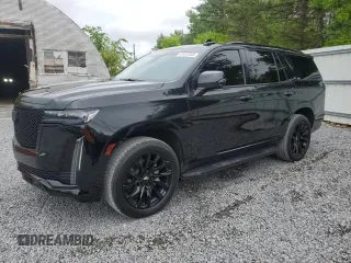 2021 Cadillac Escalade Sport Platinum z VIN 1GYS4GKL7MR338004, wystawiony jako Copart lot #61612345 z przebiegiem 47 300 mil mil oraz Szkoda całkowita • Salvage title. Historia ofert i sprzedaży dostępna na DreamBid. Obrazek 1.