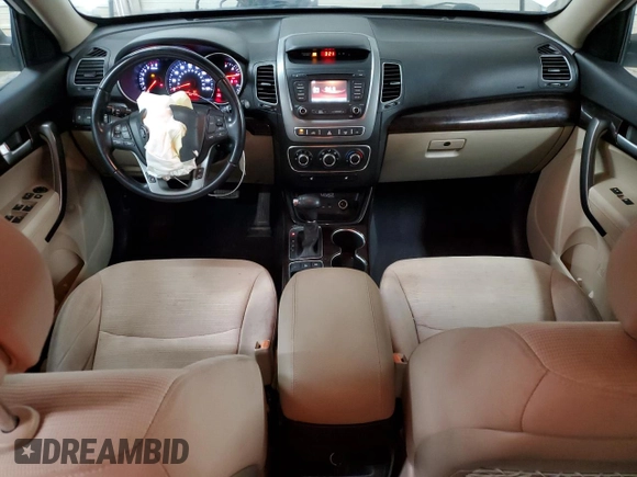 2015 Kia Sorento LX with VIN 5XYKT4A69FG658073, listed as a Copart auction lot 49642255 with 162,733 mi miles and Salvage Title. Bid and sale history available at DreamBid. Image 8.