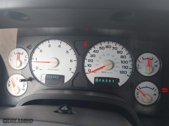 2005 Dodge Ram 1500 SLT with VIN 1D7HA18D05S215506, listed as a IAAI auction lot 41957222 with 143,992 mi miles. Bid and sale history available at carsss.com. Image 7.