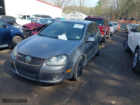 2008 Volkswagen GTI with VIN WVWEV71K38W121937, listed as a IAAI auction lot 41685657 with 120,295 mi miles. Bid and sale history available at carsss.com. Image 2.