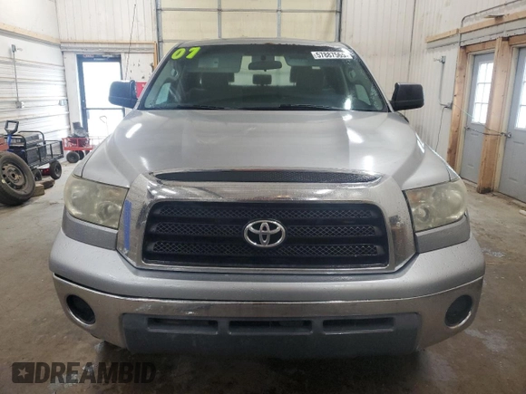 2007 Toyota Tundra SR5 with VIN 5TBBT54197S451993, listed as a Copart auction lot 57887565 with 284,398 mi miles and Salvage title. Bid and sale history available at DreamBid. Image 5.