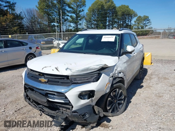 2023 Chevrolet TrailBlazer LT with VIN KL79MPSL9PB005849, listed as a IAAI auction lot 41666651 with 46,882 mi miles. Bid and sale history available at carsss.com. Image 6.