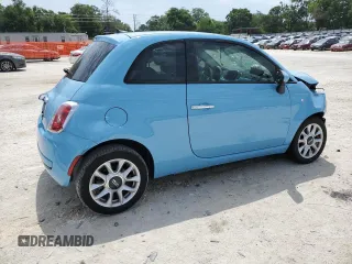2017 FIAT 500 Pop z VIN 3C3CFFKR3HT503017, wystawiony jako Copart lot #55838305 z przebiegiem 80 951 mil mil oraz Szkoda całkowita • Salvage title. Historia ofert i sprzedaży dostępna na DreamBid. Obrazek 3.