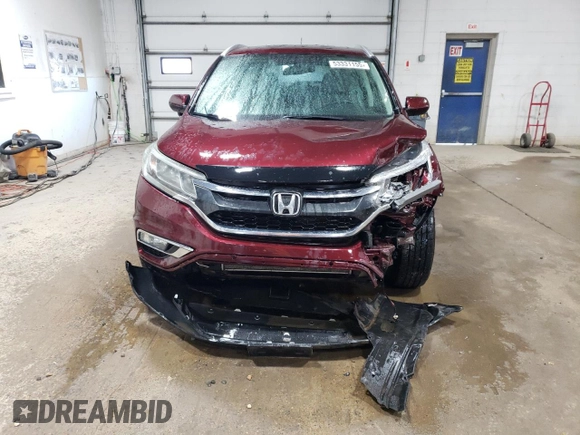 2015 Honda CR-V EX-L with VIN 5J6RM4H77FL090494, listed as a Copart auction lot 53331155 with 197,620 mi miles and Salvage Title. Bid and sale history available at carsss.com. Image 5.