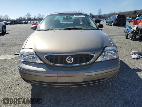 2003 Mercury Sable LS Premium with VIN 1MEFM55S03G611260, listed as a Copart auction lot 48560075 with 160,445 mi miles and Salvage Title. Bid and sale history available at carsss.com. Image 5.