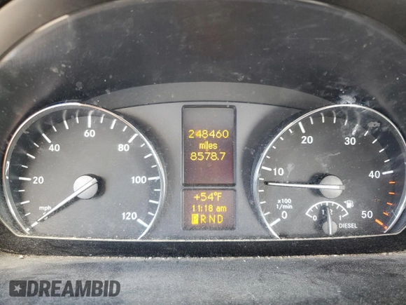 2017 Mercedes-Benz Sprinter with VIN WD3FE7CD6HP382860, listed as a Copart auction lot 53183695 with 248,460 mi miles and Clean Title. Bid and sale history available at DreamBid. Image 9.