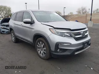 2019 Honda Pilot EX-L with VIN 5FNYF6H54KB055687, listed as a IAAI auction lot 42050539 with 50,989 mi miles and . Bid and sale history available at carsss.com. Image 1.