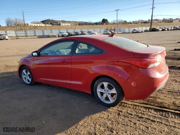 2013 Hyundai Elantra Coupe GS with VIN KMHDH6AE1DU000624, listed as a Copart auction lot 86875714 with 120,033 mi miles and Non Repairable. Bid and sale history available at carsss.com. Image 2.