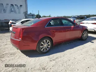2008 Cadillac CTS RWD w/1SB with VIN 1G6DV57V480211590, listed as a Copart auction lot 76573594 with 0 mi miles and Salvage Title. Bid and sale history available at carsss.com. Image 3.