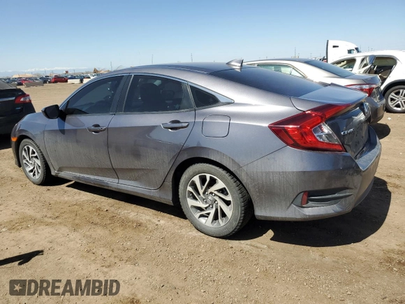 2018 Honda Civic EX with VIN 19XFC2F70JE043957, listed as a Copart auction lot 52217275 with 87,175 mi miles and Salvage Title. Bid and sale history available at DreamBid. Image 2.