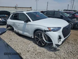 2022 Audi SQ5 Premium Plus with VIN WA1B4AFYXN2043153, listed as a Copart auction lot 58637074 with Not Provided miles and Salvage Title. Bid and sale history available at DreamBid. Image 4.