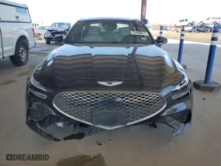 2023 Genesis G70 2.0T with VIN KMTG34TA1PU132593, listed as a Copart auction lot 49231195 with 36,246 mi miles and Salvage Title. Bid and sale history available at carsss.com. Image 5.