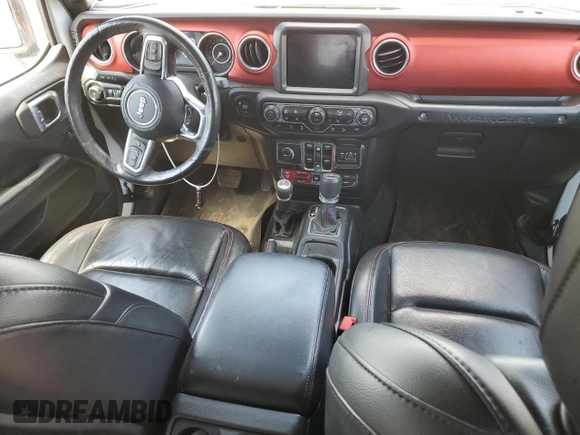 2018 Jeep Wrangler Unlimited Rubicon with VIN 1C4HJXFG9JW308991, listed as a Copart auction lot 53638955 with 95,508 mi miles and Salvage title. Bid and sale history available at DreamBid. Image 8.