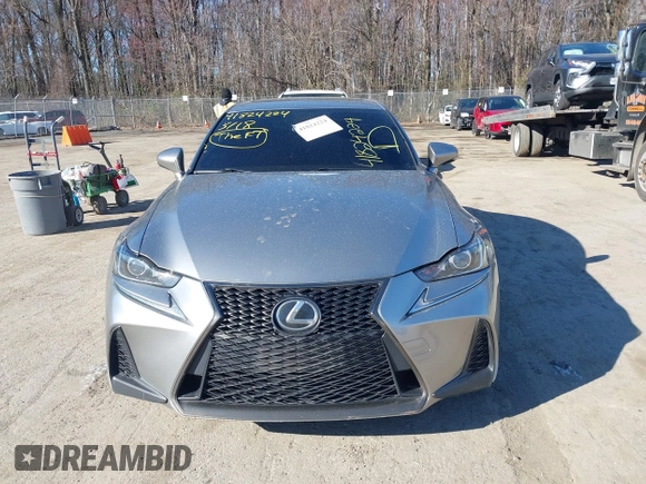 2017 Lexus IS with VIN JTHCM1D21H5023173, listed as a IAAI auction lot 41824224 with 138,629 mi miles. Bid and sale history available at carsss.com. Image 6.