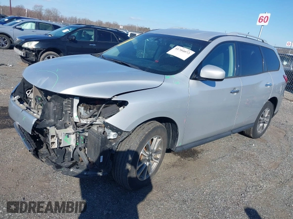 2013 Nissan Pathfinder SV with VIN 5N1AR2MM6DC635016, listed as a IAAI auction lot 41704072 with 134,675 mi miles. Bid and sale history available at carsss.com. Image 18.
