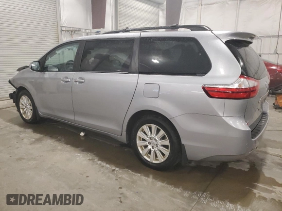 2017 Toyota Sienna XLE with VIN 5TDDZ3DC4HS166141, listed as a Copart auction lot 64357715 with 124,184 mi miles and Salvage title. Bid and sale history available at DreamBid. Image 2.