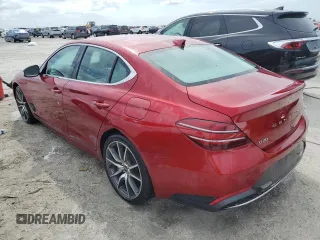 2023 Genesis G70 2.0T with VIN KMTG34TA5PU124741, listed as a Copart auction lot 75401224 with 0 mi miles and Non Repairable. Bid and sale history available at carsss.com. Image 2.