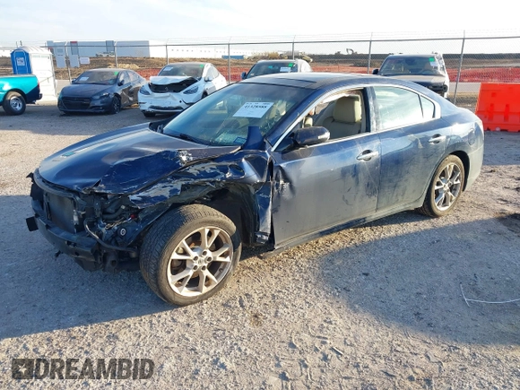 2012 Nissan Maxima S with VIN 1N4AA5APXCC848941, listed as a IAAI auction lot 41328588 with 102,079 mi miles and . Bid and sale history available at DreamBid. Image 2.