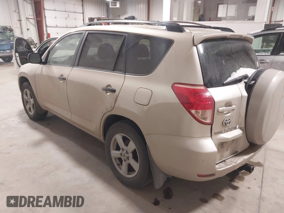 2008 Toyota RAV4 with VIN JTMBK33V185056054, listed as a IAAI auction lot 41702082 with 256,189 mi miles. Bid and sale history available at carsss.com. Image 3.