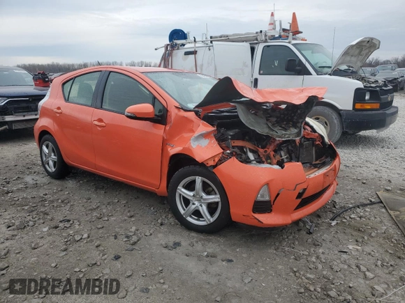 2012 Toyota Prius One with VIN JTDKDTB3XC1026707, listed as a Copart auction lot 82459024 with Not Provided miles and Clean Title. Bid and sale history available at carsss.com. Image 4.