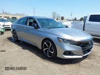 2022 Honda Accord Sedan Sport SE with VIN 1HGCV1F43NA080895, listed as a IAAI auction lot 42117518 with 39,519 mi miles. Bid and sale history available at carsss.com. Image 1.