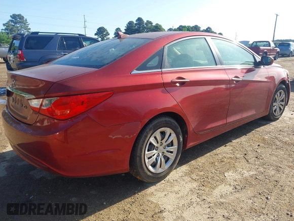 2011 Hyundai Sonata GLS with VIN 5NPEB4AC6BH248923, listed as a IAAI auction lot 42035423 with 99,309 mi miles. Bid and sale history available at carsss.com. Image 4.