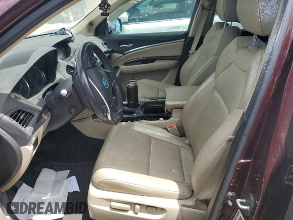 2014 Acura MDX Technology with VIN 5FRYD4H41EB035871, listed as a Copart auction lot 60826125 with Not provided miles and Non repairable. Bid and sale history available at DreamBid. Image 7.