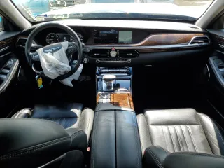 2018 Genesis G90 5.0L Ultimate with VIN KMHG54JH9JU042183, listed as a Copart auction lot 55132764 with 33,969 mi miles and Salvage Title. Bid and sale history available at carsss.com. Image 8.