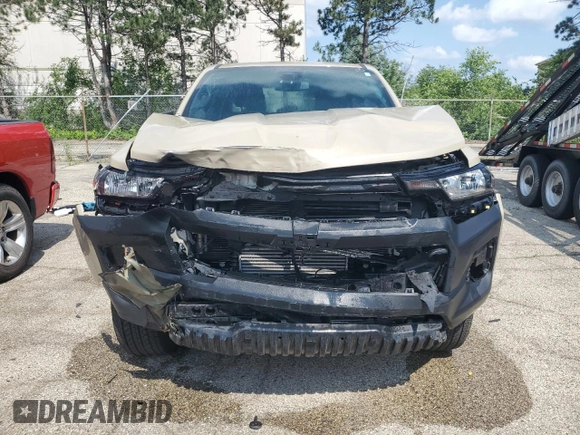 2023 Chevrolet Colorado 2WD Work Truck with VIN 1GCGSBECXP1170474, listed as a Copart auction lot 59870795 with 25,739 mi miles and Clean title. Bid and sale history available at DreamBid. Image 5.