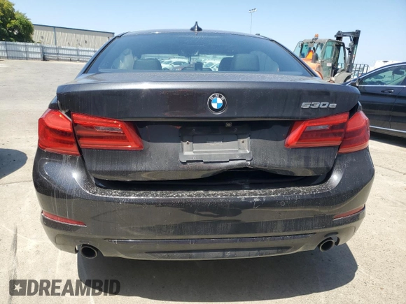 2018 BMW 5 Series 530e with VIN WBAJA9C53JB034157, listed as a Copart auction lot 54392415 with Not provided miles and Salvage title. Bid and sale history available at DreamBid. Image 6.