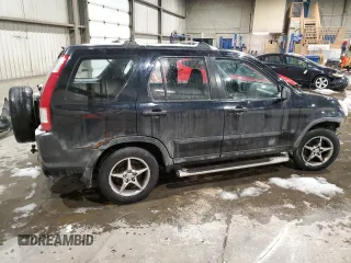 2006 Honda CR-V LX with VIN JHLRD78596C807874, listed as a Copart auction lot 44204905 with Not Provided miles and Salvage Title. Bid and sale history available at carsss.com. Image 3.