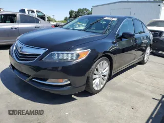 2014 Acura RLX Technology with VIN JH4KC1F54EC000130, listed as a Copart auction lot 60496615 with 216,906 mi miles and Salvage title. Bid and sale history available at DreamBid. Image 1.