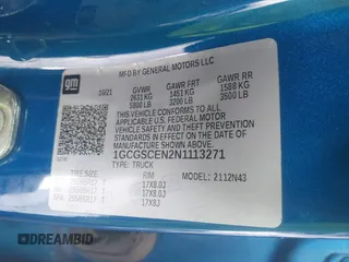 2022 Chevrolet Colorado 2WD LT с VIN 1GCGSCEN2N1113271, выставлен на аукционе IAAI как лот 42432884 с пробегом 62 165 миль миль и . История ставок и продаж доступна на DreamBid. Изображение 9.