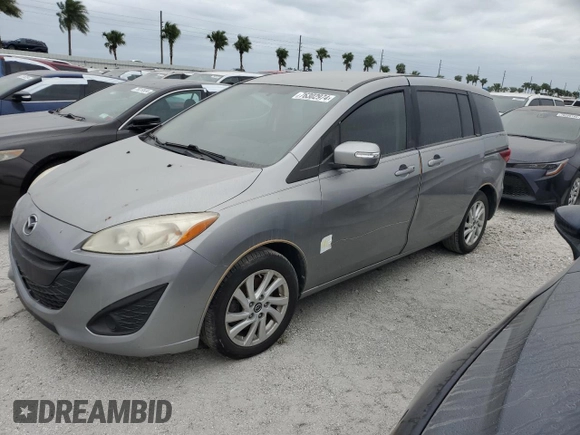 2014 Mazda 5 Sport with VIN JM1CW2BL3E0170021, listed as a Copart auction lot 76302974 with Not Provided miles and Salvage Title. Bid and sale history available at DreamBid. Image 1.