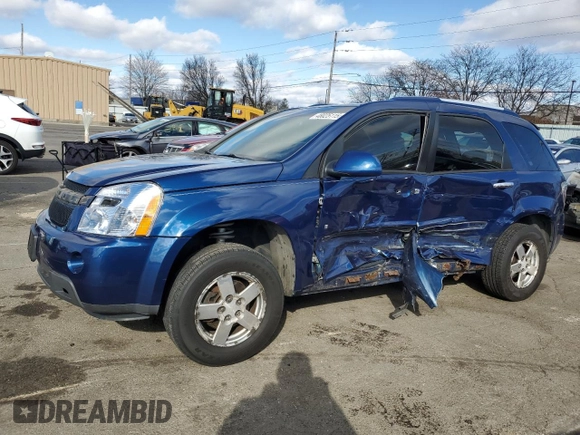2008 Chevrolet Equinox LT with VIN 2CNDL43F486291696, listed as a Copart auction lot 48025115 with 153,485 mi miles and Salvage Title. Bid and sale history available at carsss.com. Image 1.