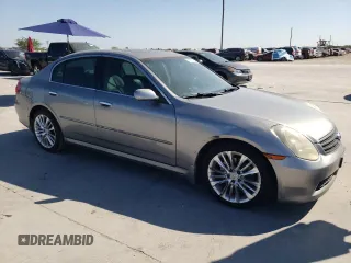 2006 Infiniti G35 with VIN JNKCV51EX6M518347, listed as a Copart auction lot 72001394 with 242,188 mi miles and Salvage Title. Bid and sale history available at DreamBid. Image 4.