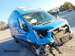 2023 Ford Transit Cargo with VIN 1FTBW3X8XPKB71163, listed as a IAAI auction lot 41004757 with 17,340 mi miles and . Bid and sale history available at carsss.com. Image 6.