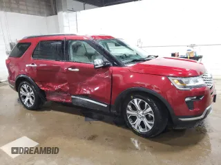 2019 Ford Explorer Platinum with VIN 1FM5K8HT7KGA78276, listed as a Copart auction lot 60153105 with 67,394 mi miles and Salvage title. Bid and sale history available at DreamBid. Image 4.