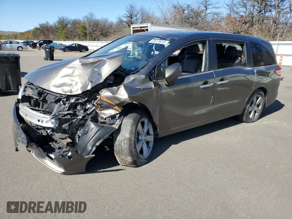 2020 Honda Odyssey EX-L with VIN 5FNRL6H70LB070221, listed as a Copart auction lot 53074615 with Not Provided miles and Salvage Title. Bid and sale history available at carsss.com. Image 1.