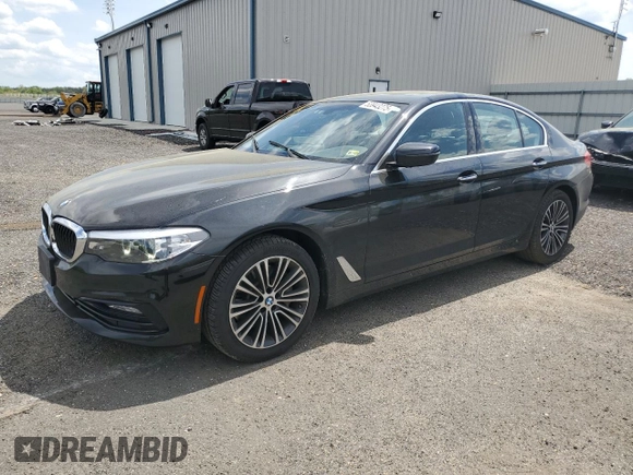 2018 BMW 5 Series 530i xDrive with VIN WBAJA7C56JWA71638, listed as a Copart auction lot 53943275 with 113,076 mi miles and Salvage Title. Bid and sale history available at carsss.com. Image 1.