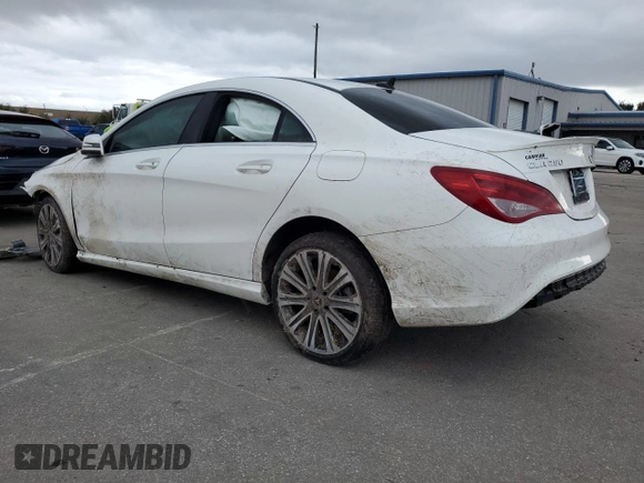 2018 Mercedes-Benz CLA with VIN WDDSJ4EB6JN672128, listed as a Copart auction lot 68533122 with 0 mi miles. Bid and sale history available at carsss.com. Image 2.