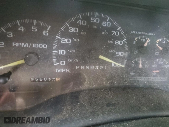 1999 GMC Yukon with VIN 1GKEC13R4XJ735246, listed as a Copart auction lot 56429874 with 258,616 mi miles and Salvage Title. Bid and sale history available at carsss.com. Image 9.