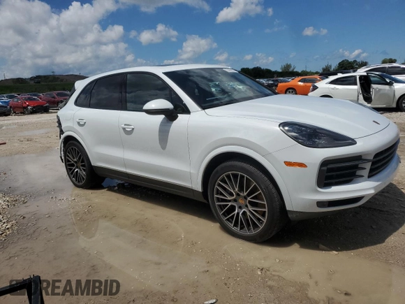 2023 Porsche Cayenne with VIN WP1AA2AY0PDA01300, listed as a Copart auction lot 56468895 with 32,576 mi miles and Salvage title. Bid and sale history available at DreamBid. Image 4.